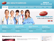 Tablet Screenshot of abchealthservices.com